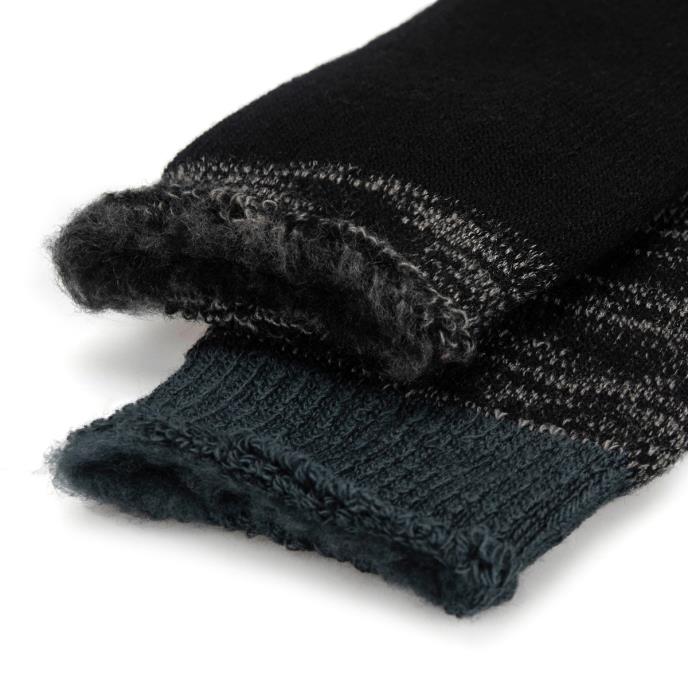 totes toasties® Mens 3.0 TOG Brushed Inside Thermal Lined Socks (Twin Pack) Black Twist Extra Image 5